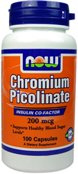 Chromium Picolinate, 100 capsules, 200 mcg