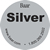 6 Silver Stickers