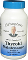 Christopher's Thyroid Maintenance, 1000 mg, 100 veg caps