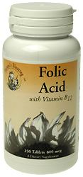 Folic Acid, 250 Tabs