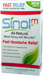Sinol-M with MucoAd, 0.5 oz (15 ml)