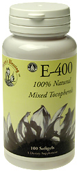 Vitamin E, 100 softgels, 400IU