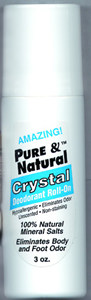 Crystal Roll On Deodorant, 3 fl oz.