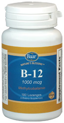 Vitamin B-12, Methylcobalamin, 1,000 mcg