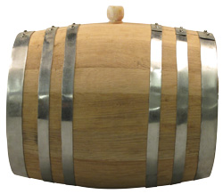 Edgar Cayce Charred Oak Keg with Stand from Baar