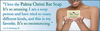 Palma Christi Bar Soap testimonial