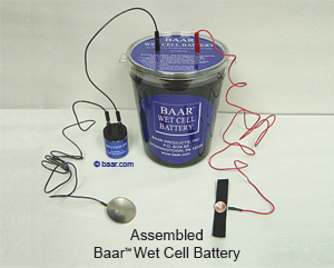 Assembled Baar Wet Cell Battery