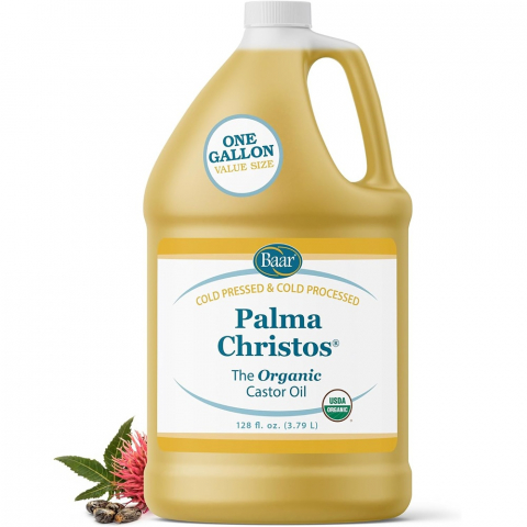 Palma Christos, Organic Castor Oil, Gallon