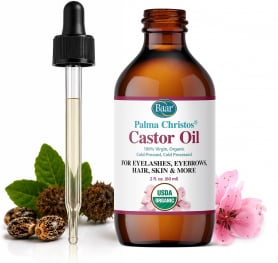 Palma Christos Organic Castor Oil, Dropper Bottle