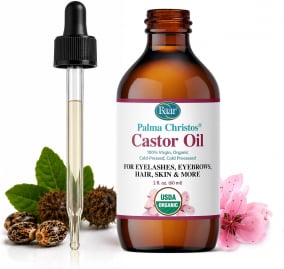 Palma Christos Organic Castor Oil, Dropper Bottle