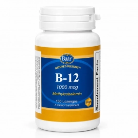 Vitamin B-12, Methylcobalamin, 1000 mcg