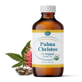 Palma Christos Organic Castor Oil Glass Bottle 8 oz.