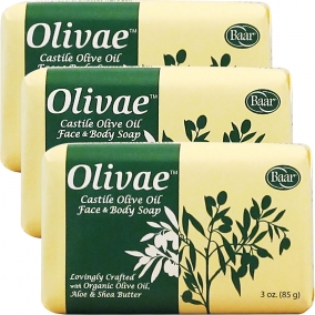 Olivae Castile Bar Soap, 3 bar set