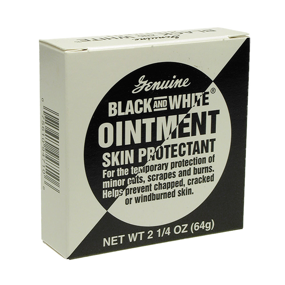 black and white ointment skin protectant