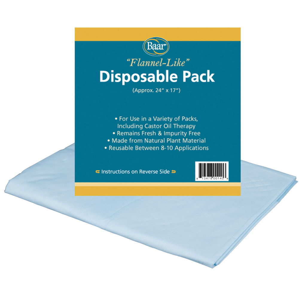 Small Disposable Castor Oil Pack, 24"x17"