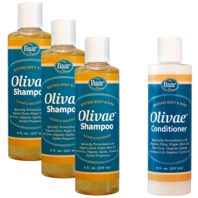 Olivae Combo Pack:  Buy 3 Shampoos, Get 1 Conditioner 50% off (4 bottles)
