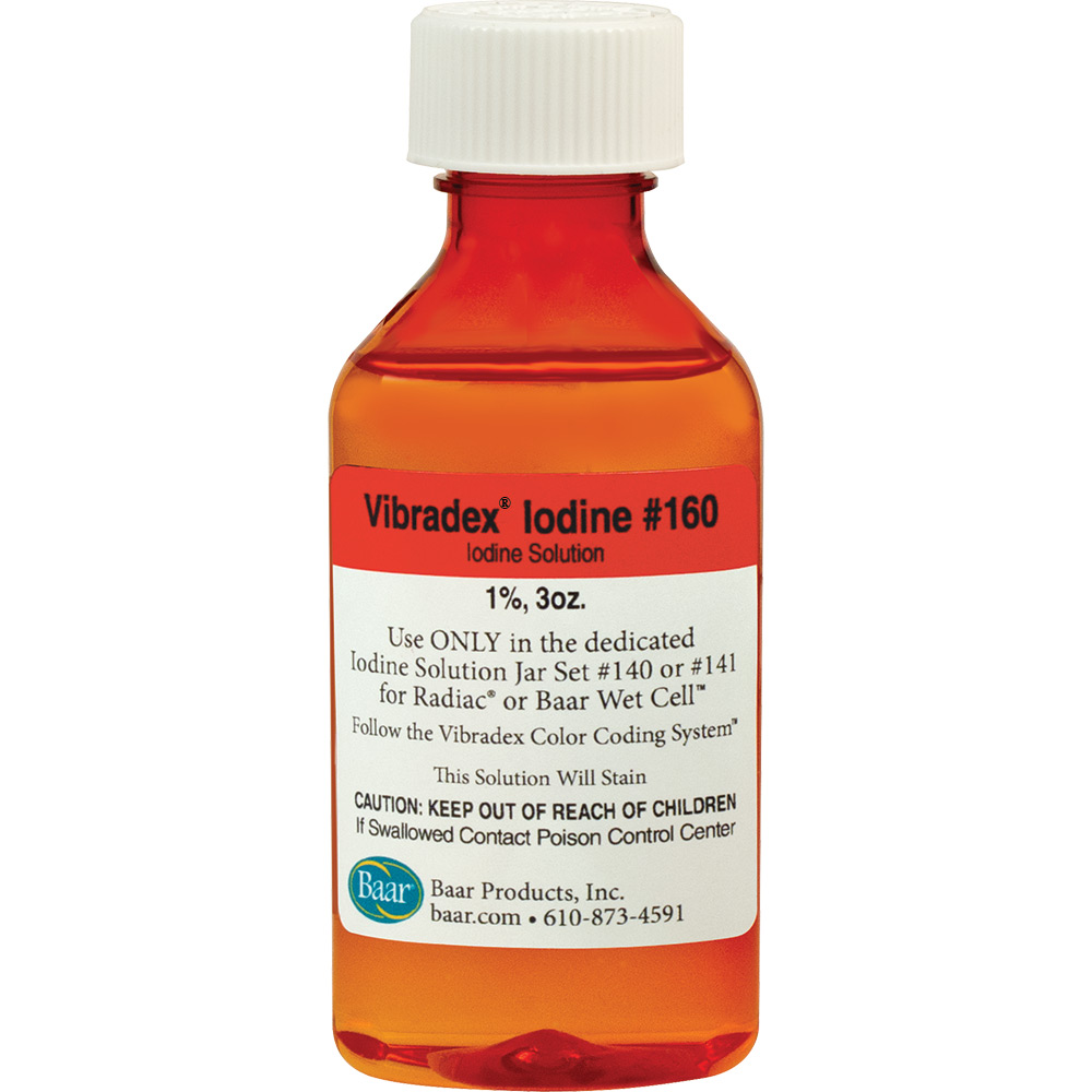 Iodine solution, 1 Vibradex, 3 oz