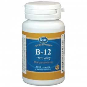 Vitamin B-12, Methylcobalamin, 1000 mcg
