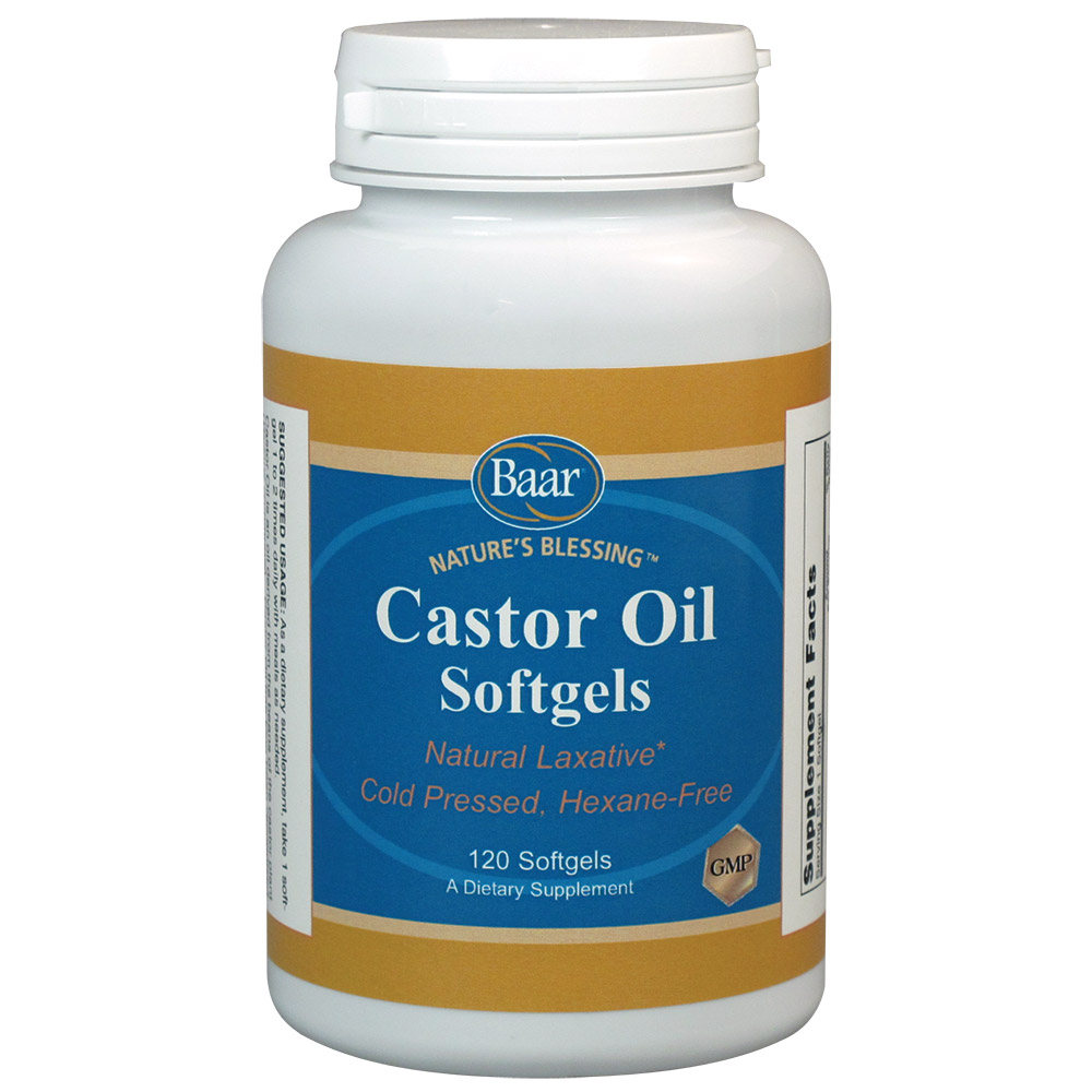 Castor Oil Softgels, 120 Softgels