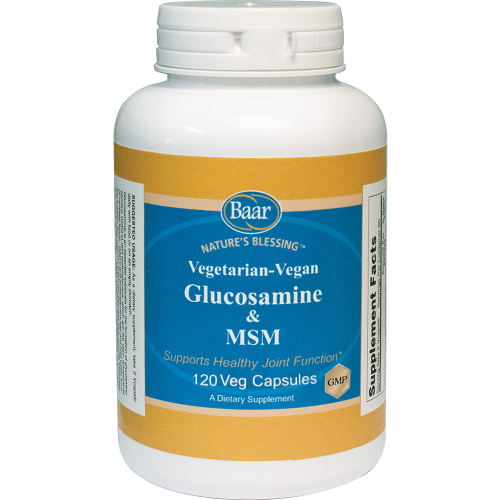 Vegetarian Glucosamine with MSM, 120 Veg Capsules