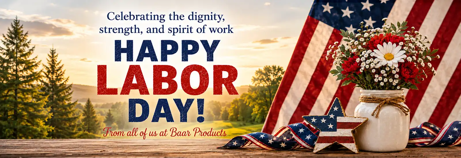 Happy Labor Day from all of us at Baar Products.