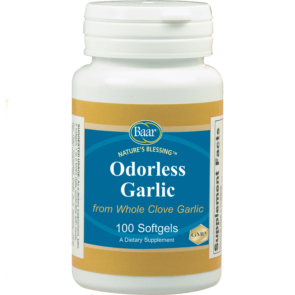 Odorless Garlic Softgels, 100 Softgels