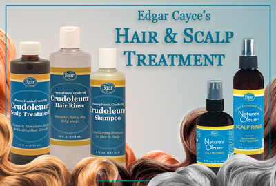 Edgar Cayce's Hair & Scalp Treatment, Crudoleum Hair Care
