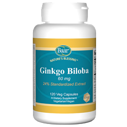 Nature's Blessing Ginkgo Biloba: Memory Enhancer and Brain Food from Baar Products, Inc.