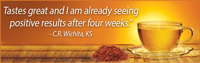 American Saffron tastes great and I am already seeing positive results after four weeks. - C.R. Witchita, KS