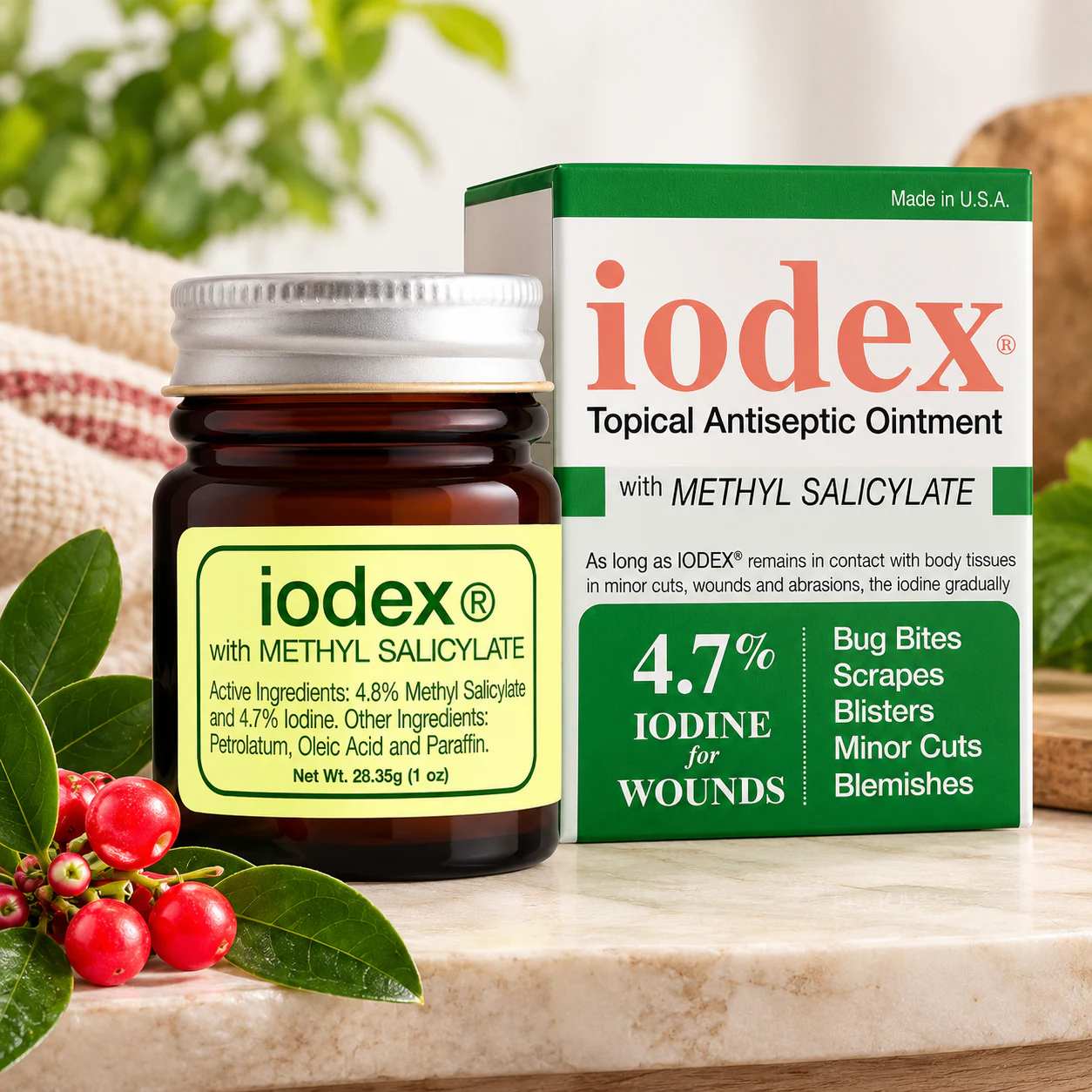 Why Iodex® with Methyl Salicylate Also Belongs in Your Medicine Cabinet