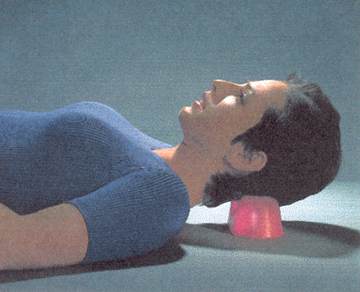 Still Pint Inducer, woman using it to release stress