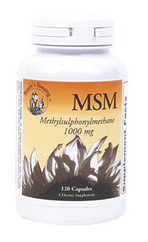 Methylsulfonylmethane (MSM) Capsules, 1000 mg, bottle by Nature's Blessing